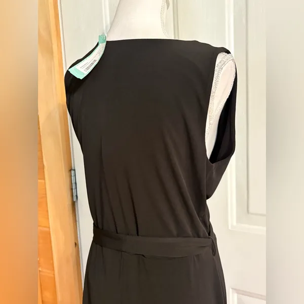 41 Hawthorn Black Tristana Essential Knit Faux Wrap Dress size L NWT - Image 5