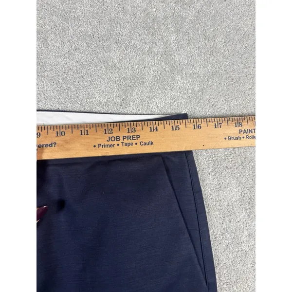 tory burch navy leg snap button mini flare crop trouser 6 Pockets Zip Button‎ - Image 8