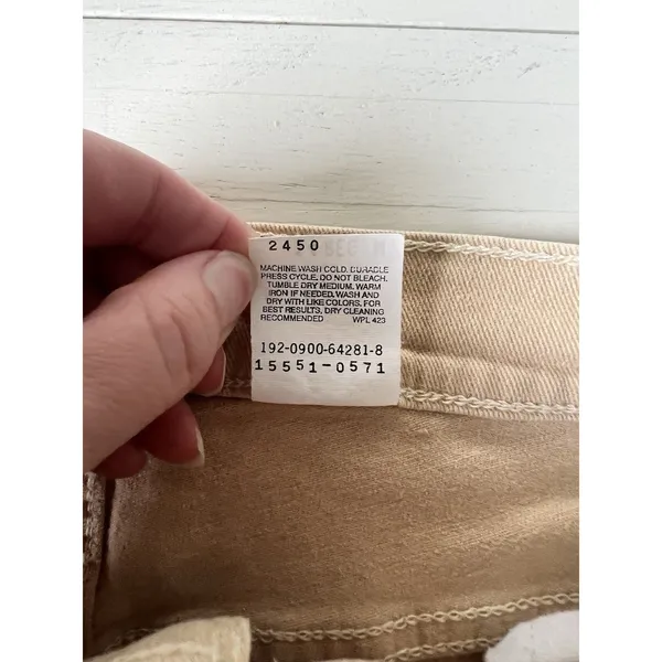 Levis 550 Relaxed Fit Tapered Leg Jeans Tan Beige High Rise Vintage‎ 14 Reg M - Image 3
