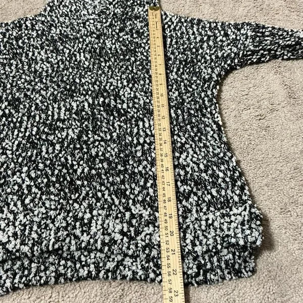 Hollister Black‎ White Speckled Knit Hoodie Sweater Pullover XS - Image 6