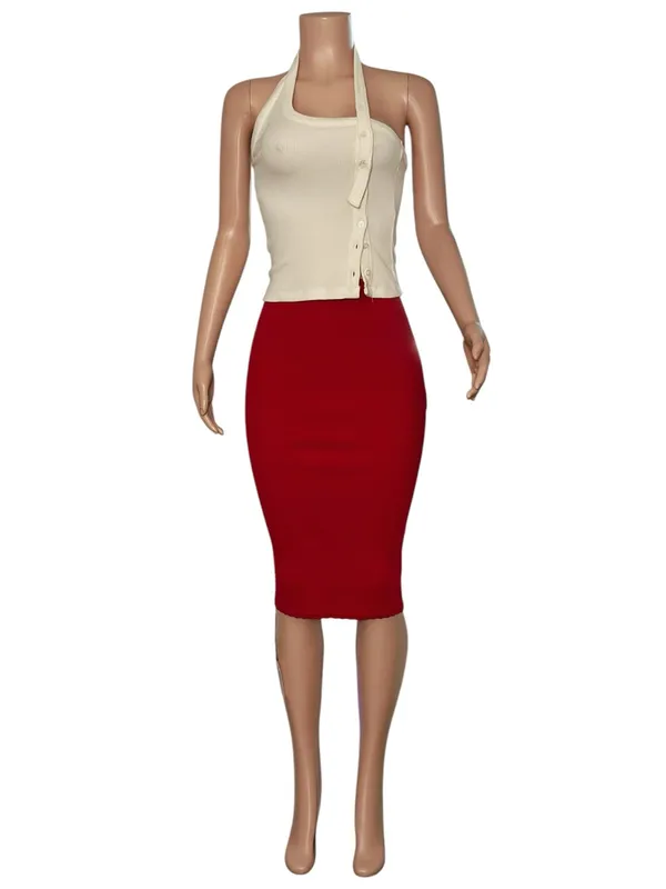 Kookai Mika Tank Top, Coconut Milk, FR38/US6 - Image 8