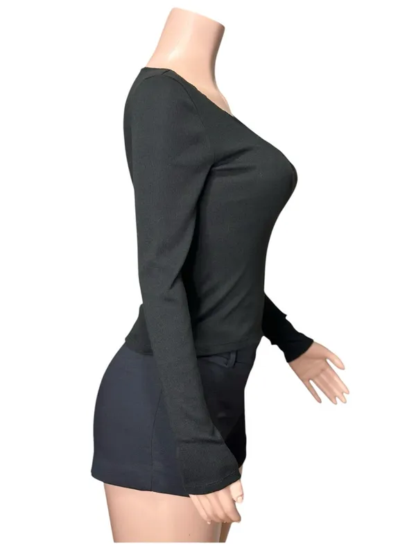 ROUJE PARIS x DAMART Maurice Shirt, Black, FR34/US2 - Image 5