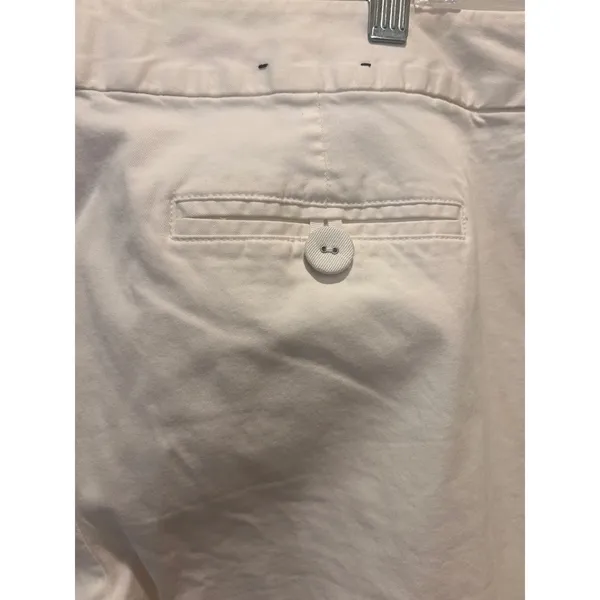 Banana Republic Martin Fit White Wide Leg Chino Pants Womens 14 Nautical Minimal - Image 10