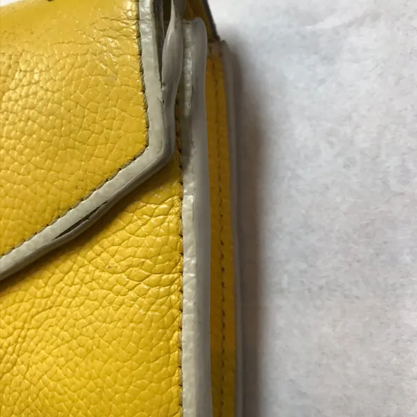 Coach Yellow Rouge Leather Wristlet - Image 8