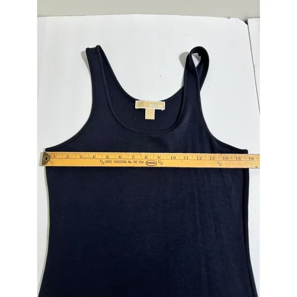 Michael Kors Black Asymmetric High-Low Maxi Tank Dress Small - Image 11