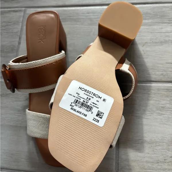 Nordstrom Rack Blake Heeled Slide Sandal size‎ 8 - Image 6