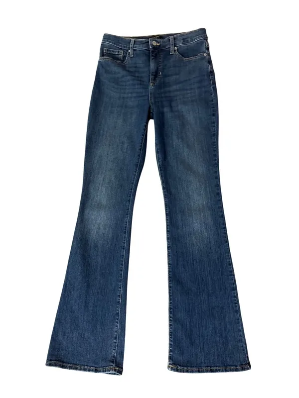 Banana Republic Womens 27/4 High Rise Bootcut Jeans Dark Wash USED - Image 3
