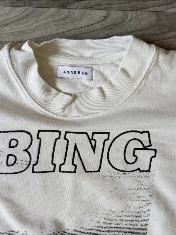 Anine Bing Jaci Sweatshirt Rio De Janeiro Size Large - Image 3