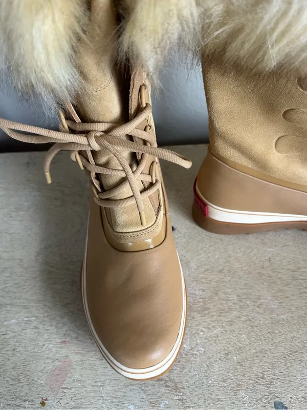 Sorel Joan of Arctic Next Faux Fur Boots in Curry - Image 6