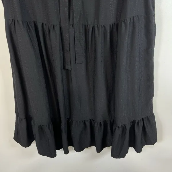 Anthropologie x Maeve Shira Tiered Tunic‎ Dress Women's Size Small Black Casual - Image 3