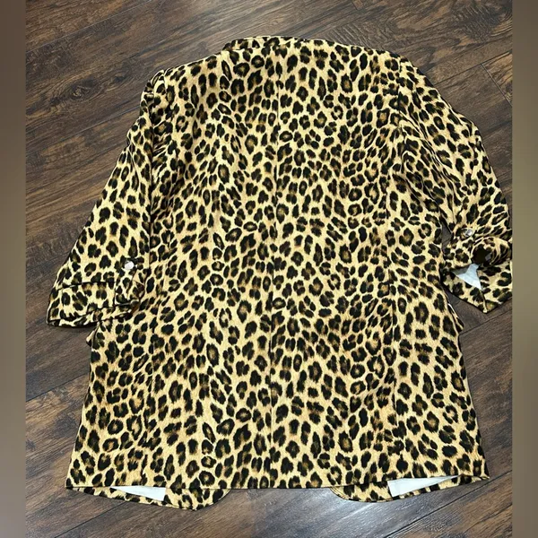 Women’s‎ Zara leopard print blazer small - Image 5