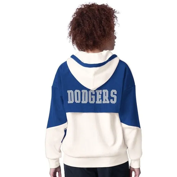 Los Angeles Dodgers Starter Women's Scrimmage Full-Zip Hoodie - White - Image 12
