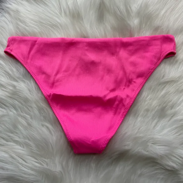 Calzedonia Cobey Hot Pink Ribbed Bikini Set Swimsuit - Image 5