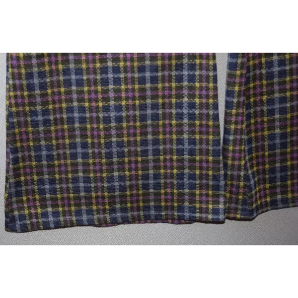 American Eagle Plaid Pants Women 16 Regular Multi Color Excellent Flare Leg - Image 5