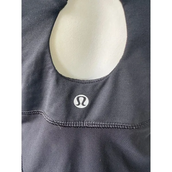 Lululemon Women's Black Athleisure Built In Bra Criss Cross Swift Tank 4 - Image 5