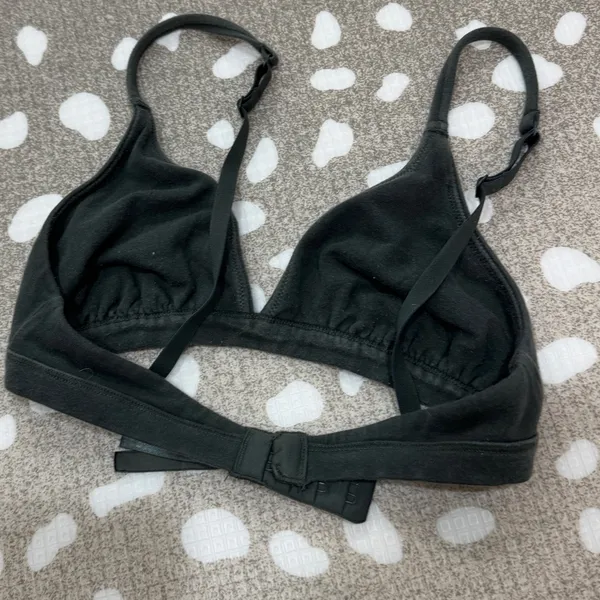 SKIMS triangle bralette Cotton vneck sea mineral forest - Image 7