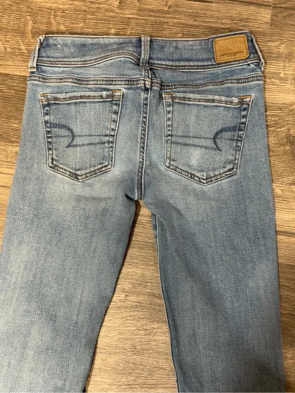 American Eagle Kick Boot Stretch X Jeans Women’s 0 Regular Light Wash - Image 7