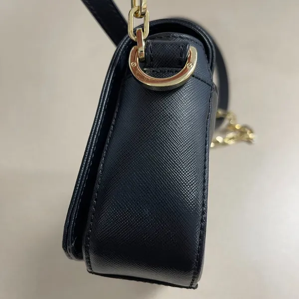 Tory Burch Robinson Mini Bag, Black w/ Gold-tone Hardware - Preowned - Image 8