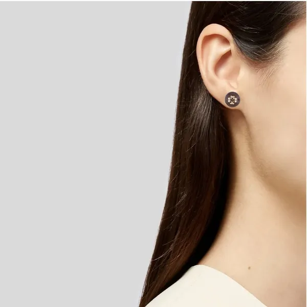 NWOT Tory Burch Resin Logo Stud Earring - Image 2