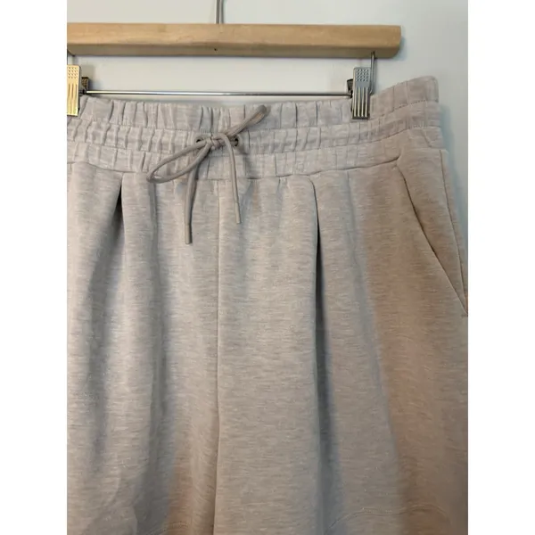 Zella ZellaSoft Luxe High Waist Knit Shorts Heather Grey 30" L/XL Bouncy Fabric - Image 9