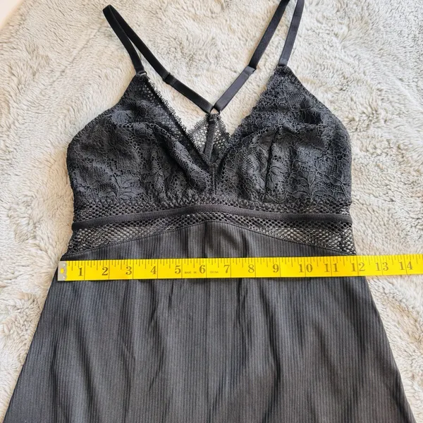 Gilligan & O'Malley Large‎ Small Lace Chemise Lingerie Nightie Mesh Accent Sexy - Image 14
