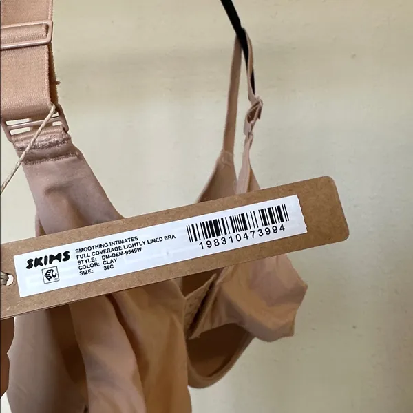 SKIMS Smoothing Intimates Full Coverage Lightly Lined‎ Bra clay size 36C - Image 7