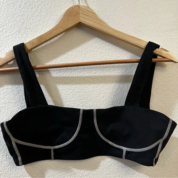 Weworewhat Corset Bra Top in‎ Black Size Small - Image 5