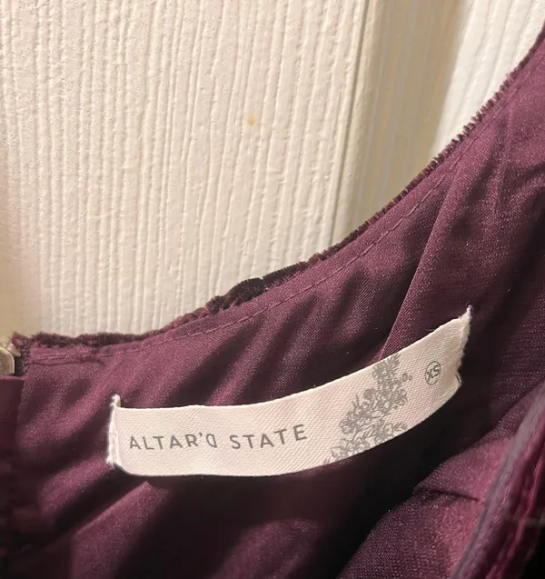 Altar'd State Maroon Dress - Image 4