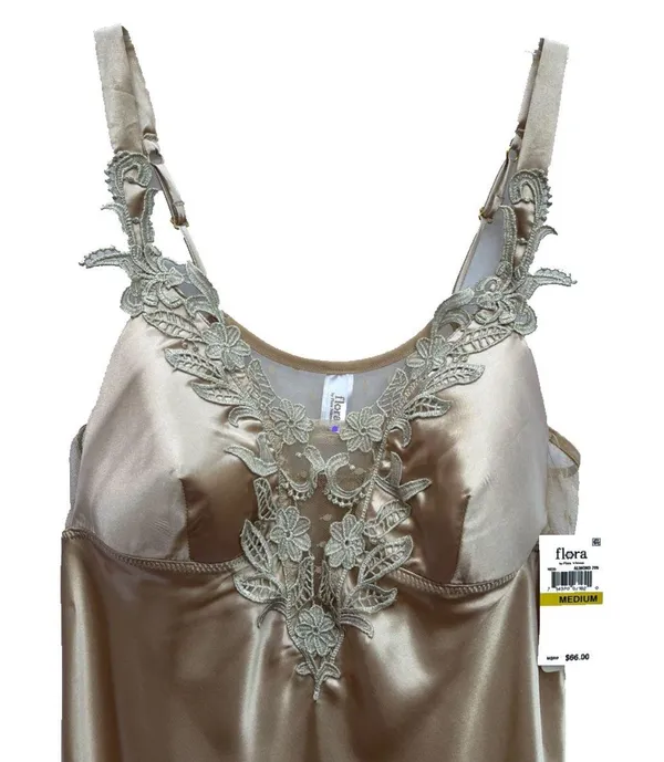 NWT S/M Intimate Matching Set Nightgown Robe Slip Floral Lingerie. - Image 10
