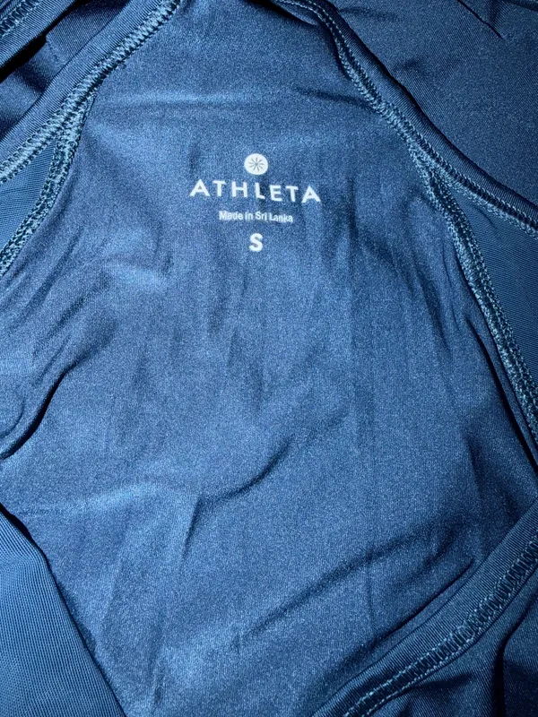 Athleta Navy Racerback Athletic Tank Top Size S - Image 5