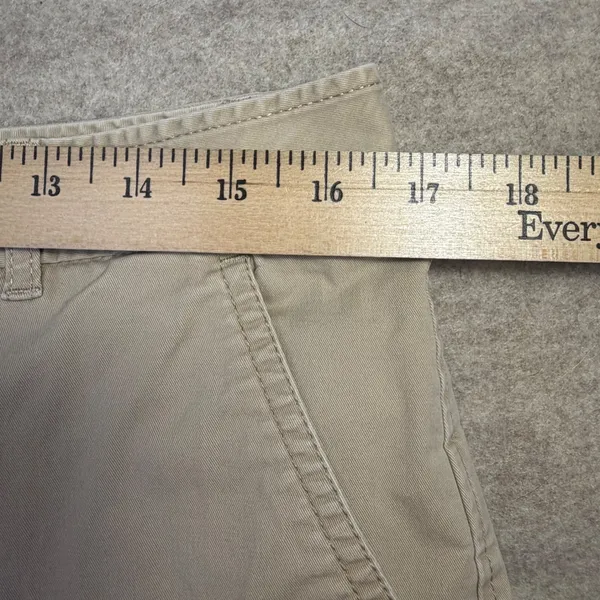 LL Bean Favorite Fit Chino Pants Tan Khaki Straight Leg 12 Reg‎ Preppy Academia - Image 7