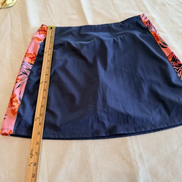 Tommy Bahama Golf Skort Womens M Navy Pink Floral Athletic Stretch Tennis - Image 5