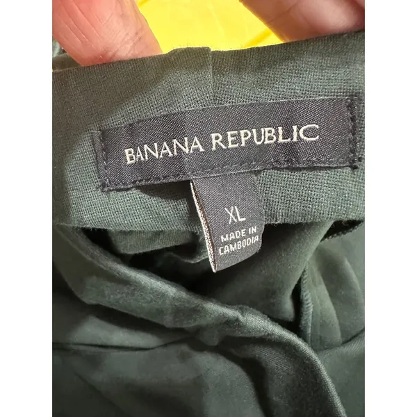 Banana Republic Womens Green Ponte Pant‎ High Rise Seam Front Slim XL NWT - Image 6