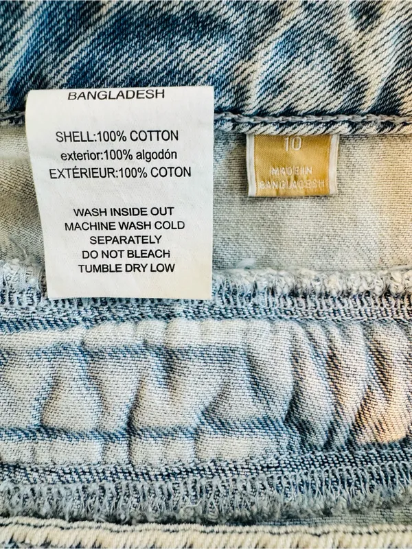 NWT Michael Kors Selma High Rise Crop Wide Leg Jeans Light Wash Size 10 - Image 7