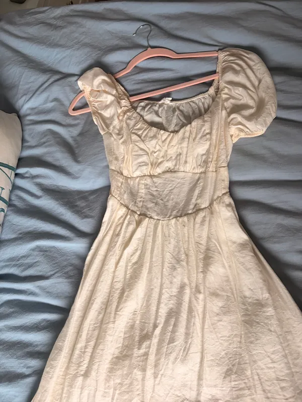 Blue Pepper White Dress Flowy - Image 2