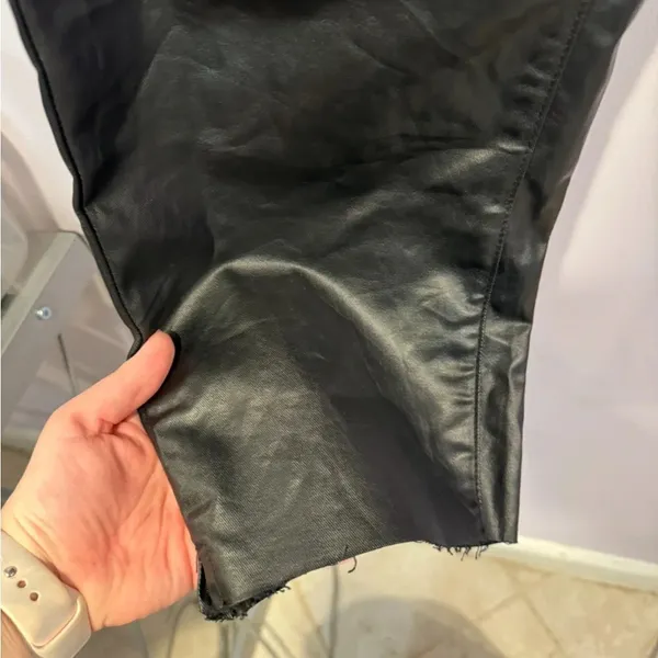 Black leather Nasty Gal straight pants‎ - Image 2