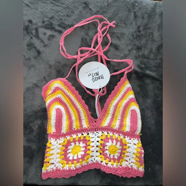 Princess Polly Daisy Girl Top Multi Size M/L New with tag - Image 7