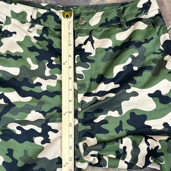 Spirit Halloween Adult Cadet Military Camo Costume Pants Hat Medium - Image 6