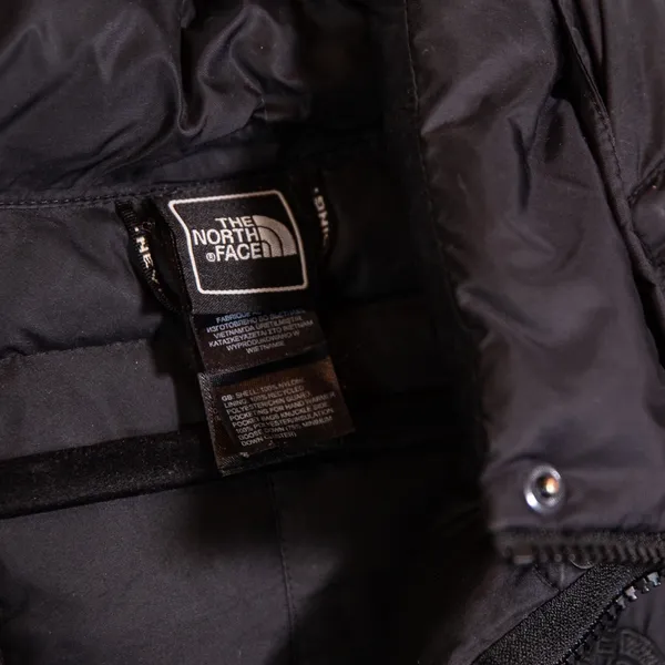 The North Face Women's Quilted Puffer Goose Down Blend Fill Midi Jacket Black S - Image 2