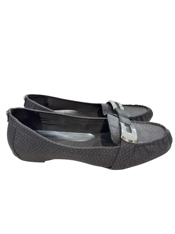 Calvin Klein Flats Women KADYN 10M Black Slip On Casual Shoes EUC - Image 4