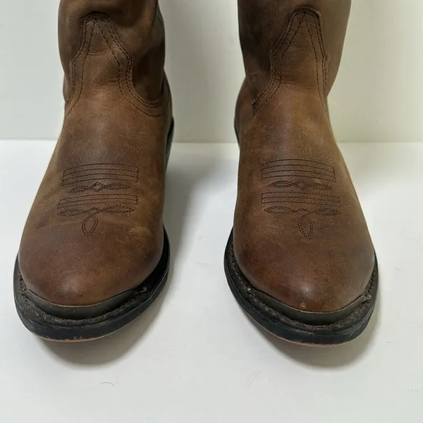 Durango Women’s 11” Slouch Distressed Western Cowboy Boots US 9M Tan - Image 2