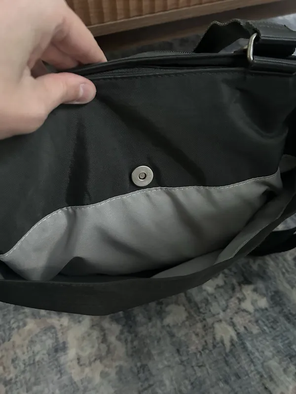 Baggallini Essential Tote Bag Grey NWOT - Long Strap Option - Image 4