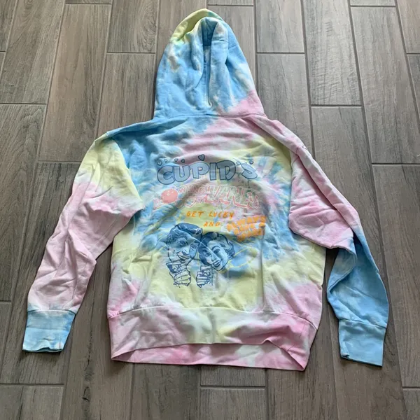 Boys lie cupids bowling lanes tie dye hoodie - Image 4