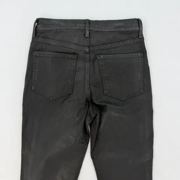 Sam Edelman Black Penny Bootcut Jeans NWT High Rise Coated Denim Size 27 - Image 10