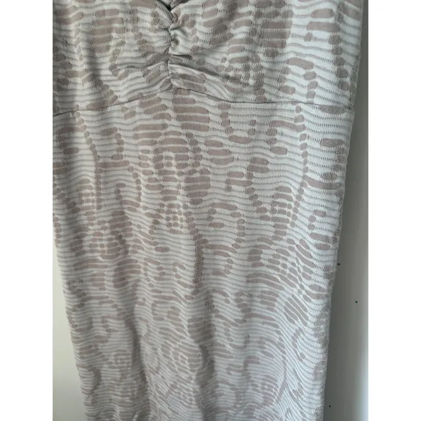 Free People Medium Womens Dress Floral Bodycon Textured Tank Gray Cotton Blend - Image 6