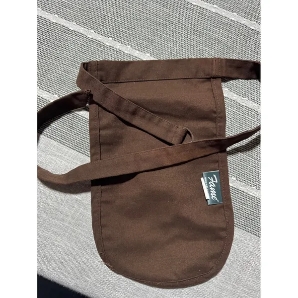 Hooters Waitress Apron Utility Pocket Waist Pouch Brown Orange‎ Logo - Image 3