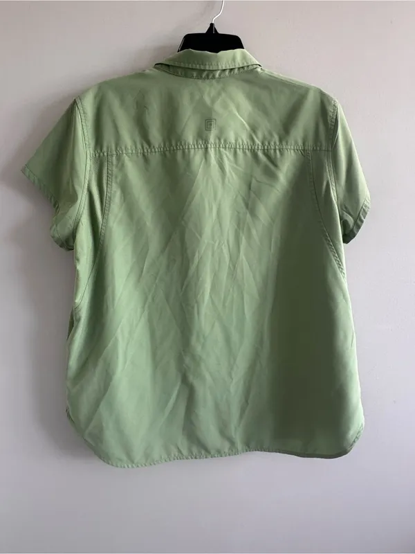 5.11 Tactical Short Sleeve Button Up Shirt‎ XL Green Vented Performance - Image 3