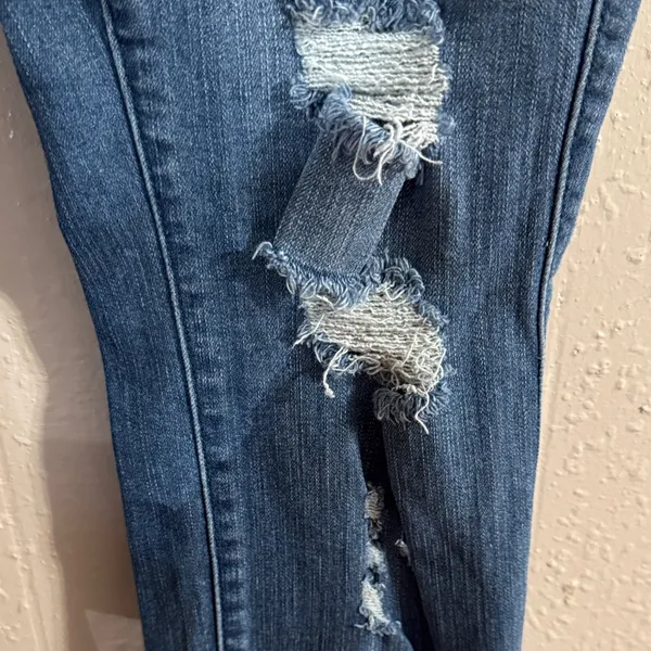 Torrid Distressed Skinny Jeans in Blue 18R - Image 5
