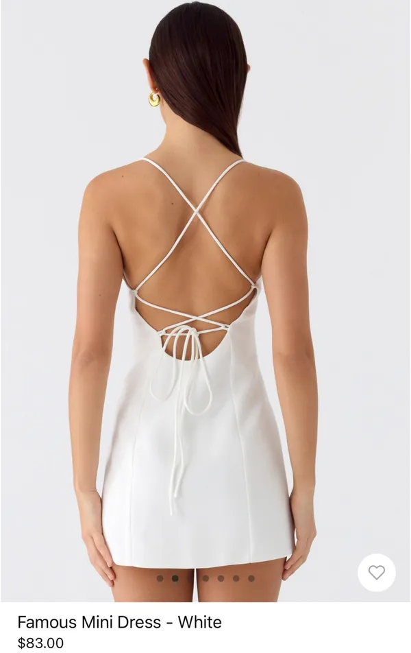 Peppermayo Mini Dress White - Image 2