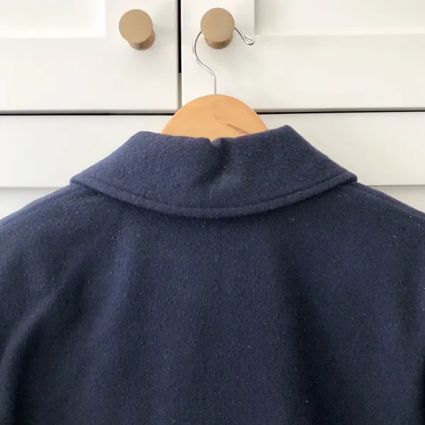 Double Breasted Classic Navy Blue Wool Peacoat, sz. XS - Image 11